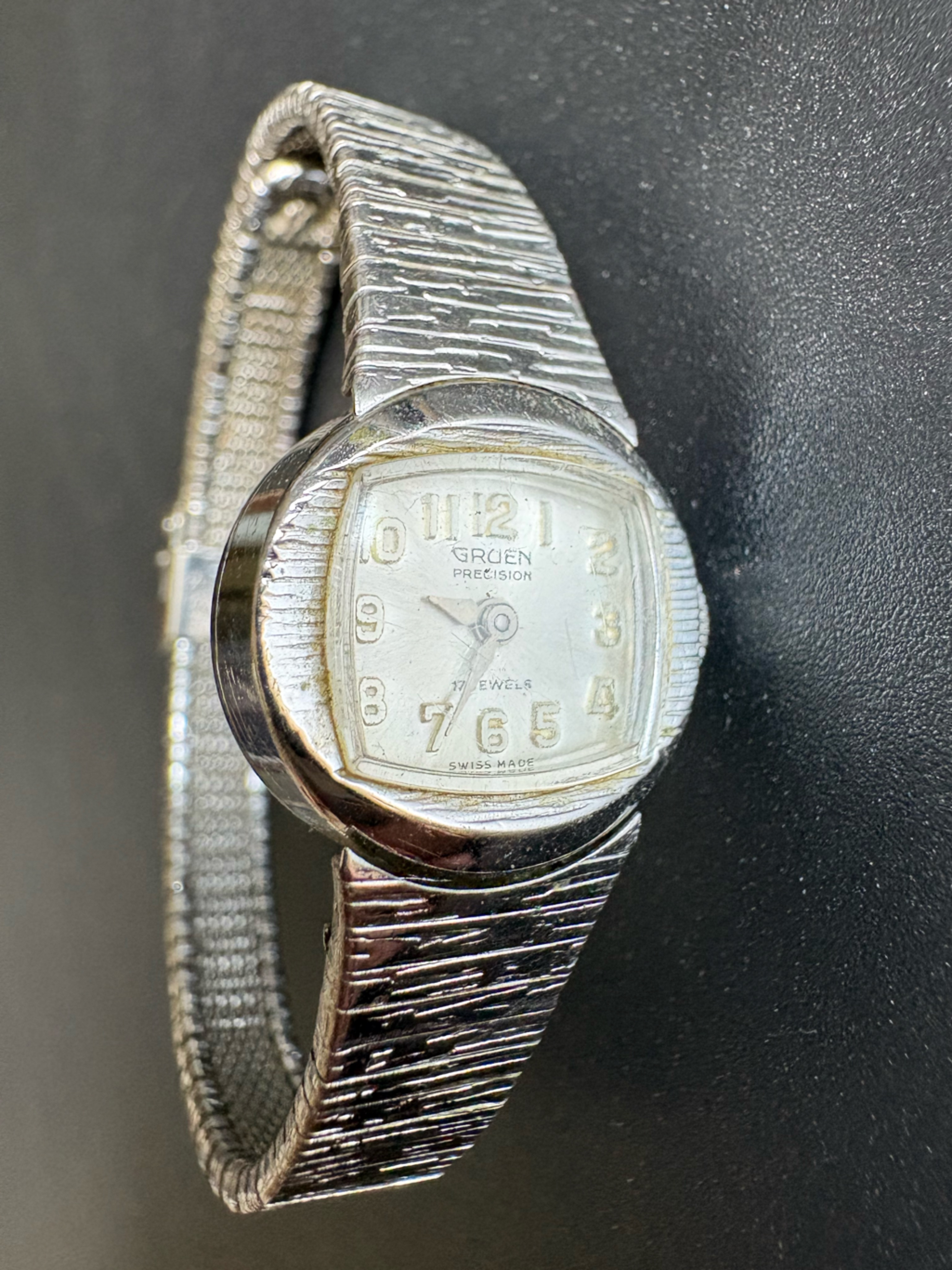 Gruen Precision Silver-Tone Ladies Watch